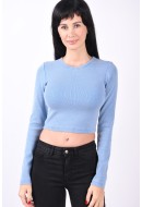 Women Blouse Jjxx Jxfeline Wash Str Rib Silver Lake Blue